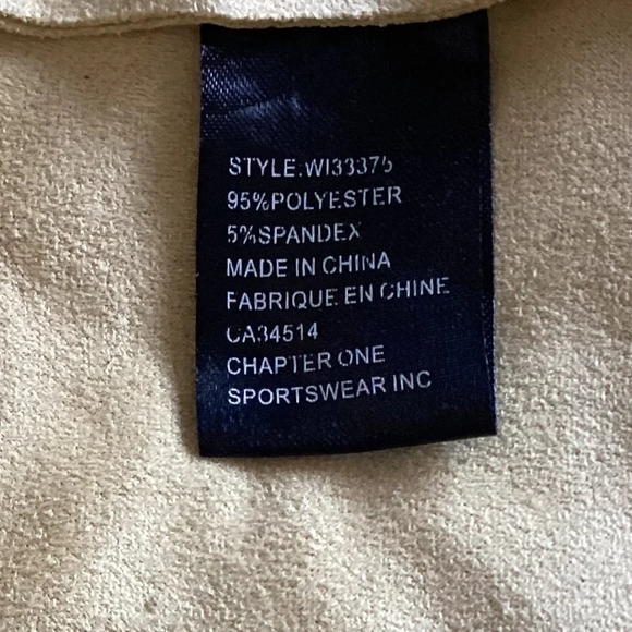 Meg & Margot Women's Faux Suede Yellow Open Coat Long Duster Size M Office - Picture 9 of 9